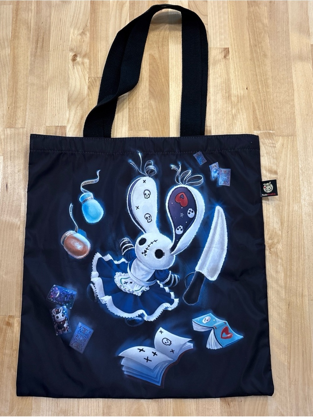 Plushie Dreadfuls tote bag featuring Victorian McGee's Alice Rabbit!design 15x14